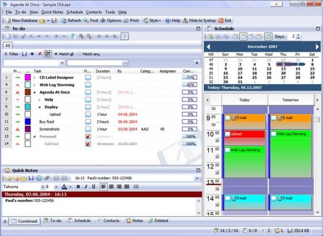 Agenda At Once PIM